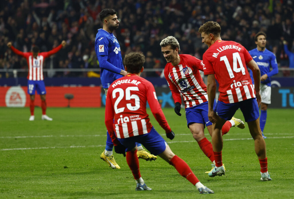 Atletico Madrid Predicted Lineup vs Celta Vigo. Image Credits:- Getty Images.