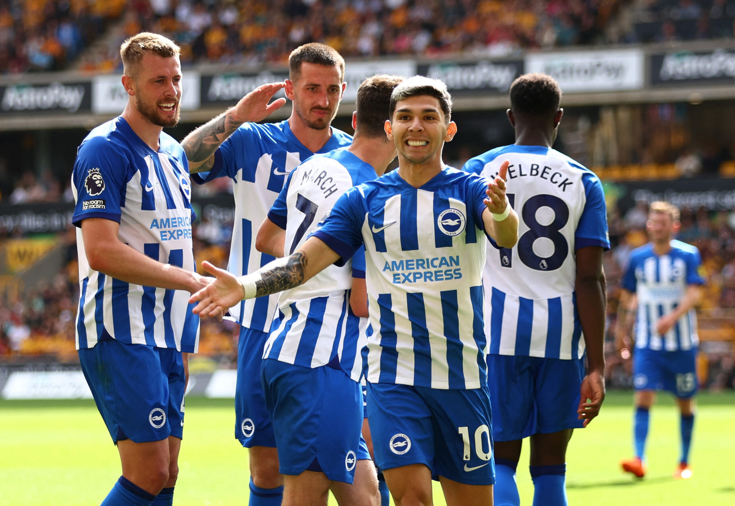 Brighton vs Brentford Predicted Lineups. Image Credits:- Getty Images.