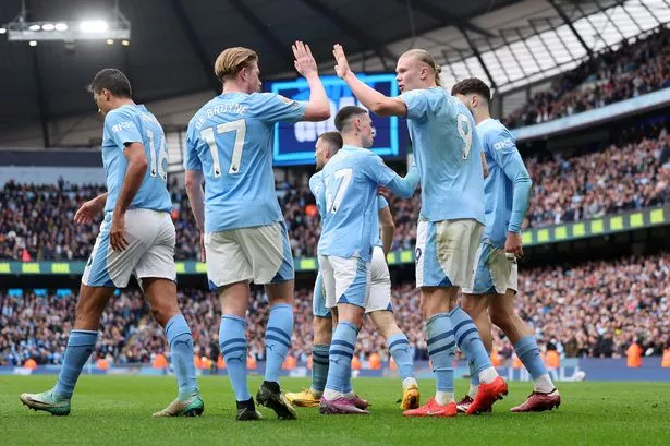 Man City vs Fulham Predicted Lineups. Image Credits:- Sky Sports.