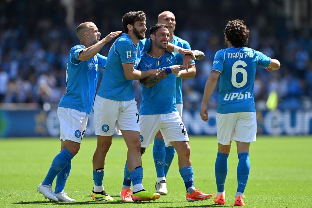 Napoli Predicted Lineup vs Cagliari. Image Credits:- Sky Sports Italia.