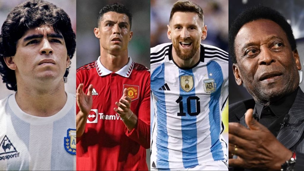 Top 10 Greatest Footballers Of All Time. Image Credits: The Football Yeller.